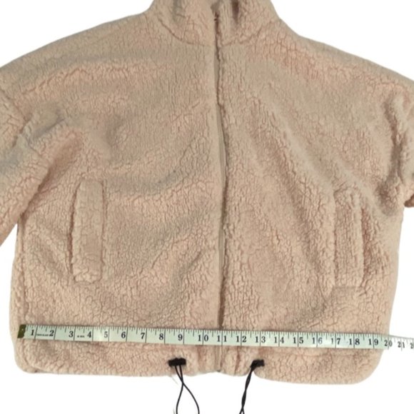 No Boundaries Teddy Style Cream Colored Jacket Size Juniors 11-13/Large - Picture 10 of 12